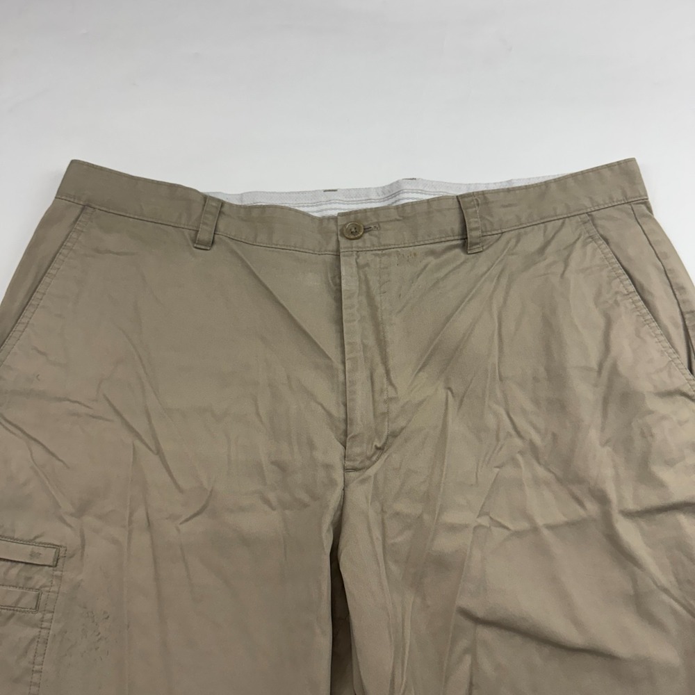 Greg Norman For Tasso Elba FIVE IRON Khaki Chino Shorts Sz 40 Cargo Pocket - Picture 3 of 11